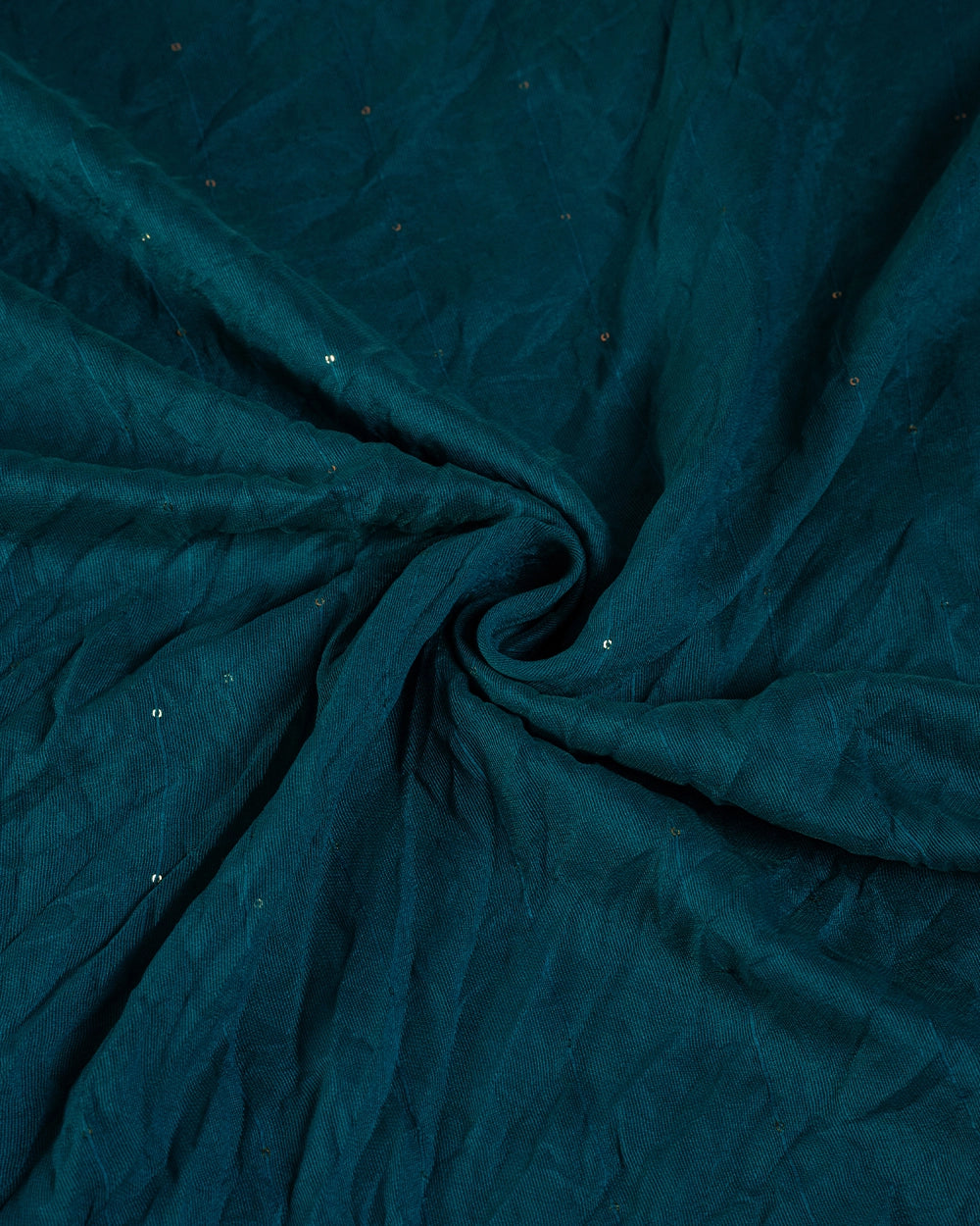 Elegant Teal Green Brown Floral Printed Chudi Material