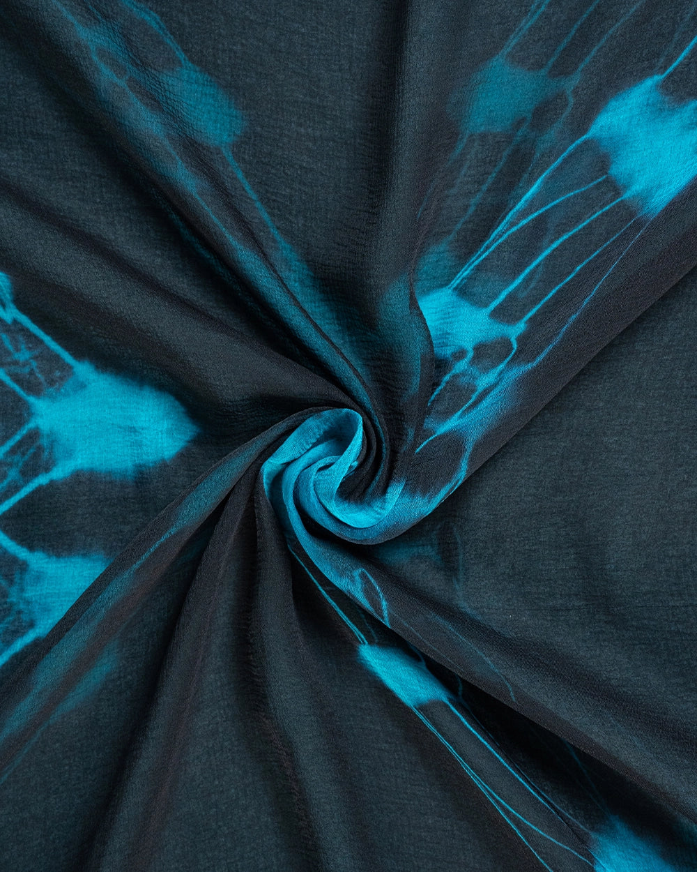 Elegant Charcoal Grey &Teal Blue Printed Chudi Material