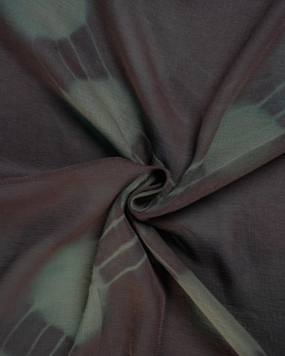 Elegant Olive Green & Brown Printed Chudi Material