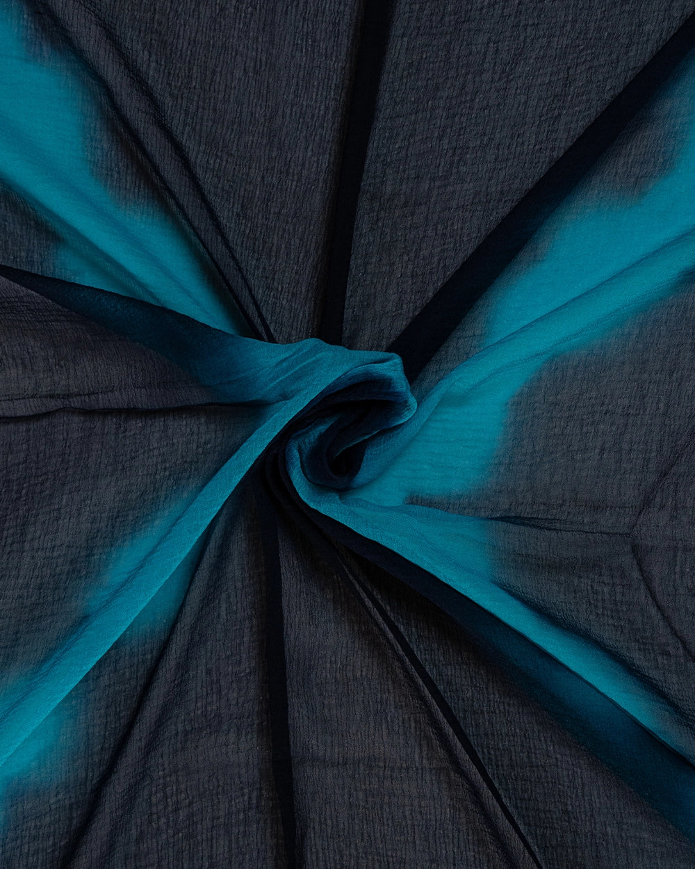 Elegant Navy Blue & Teal Printed Chudi Material