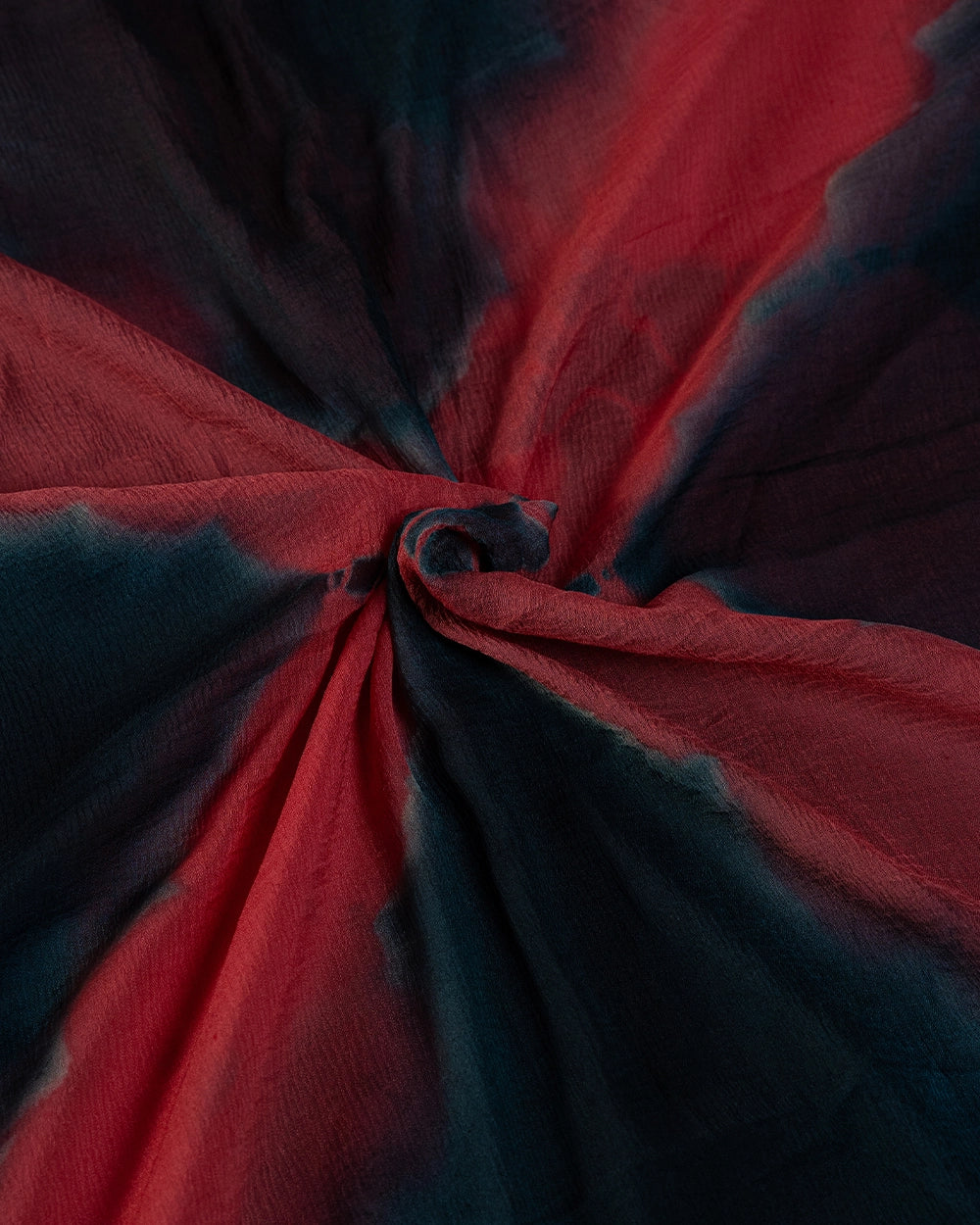 Elegant Navy Blue & Red Printed Chudi Material