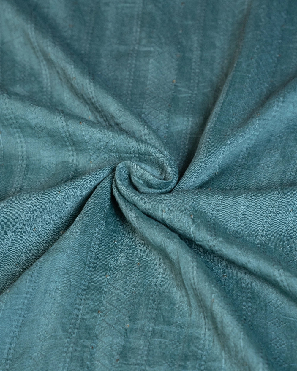 Elegant White &Dark Green Floral Printed Chudi Material