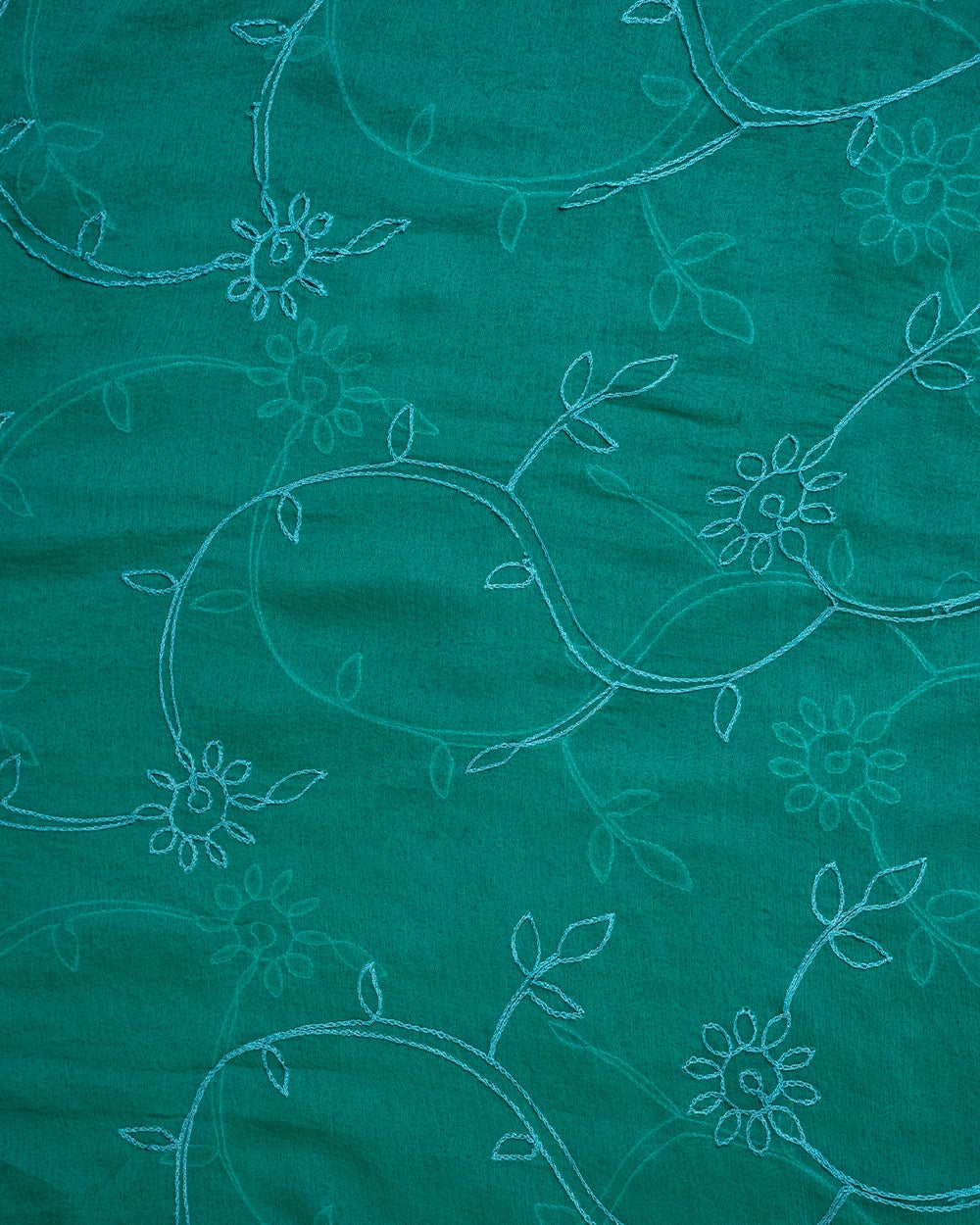 Elegant Grey &Green Chudi Material