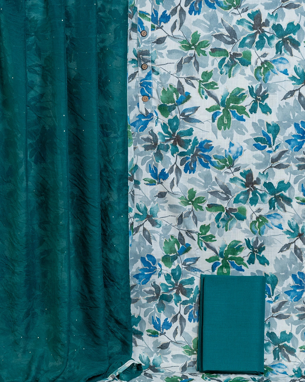 Elegant Floral Printed Chudi Material