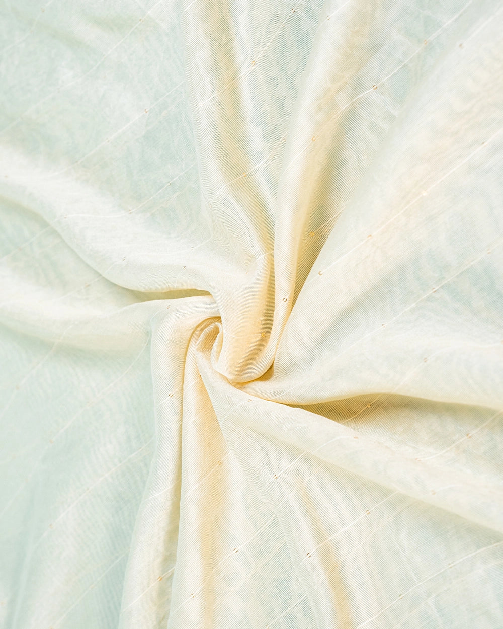 Teal Blue &Cream Floral Chudi Material