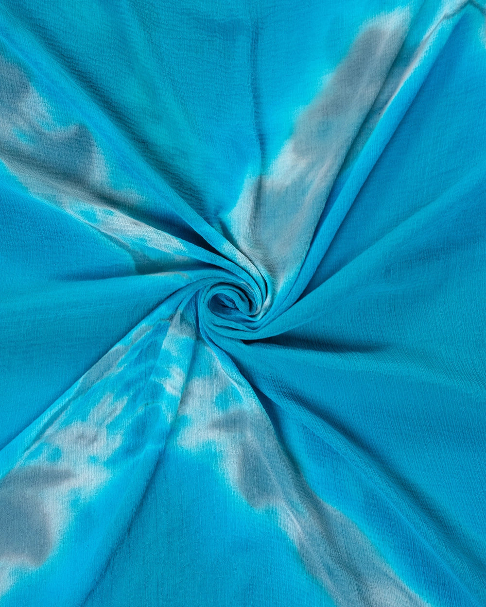 Elegant Teal Blue Chudi Material