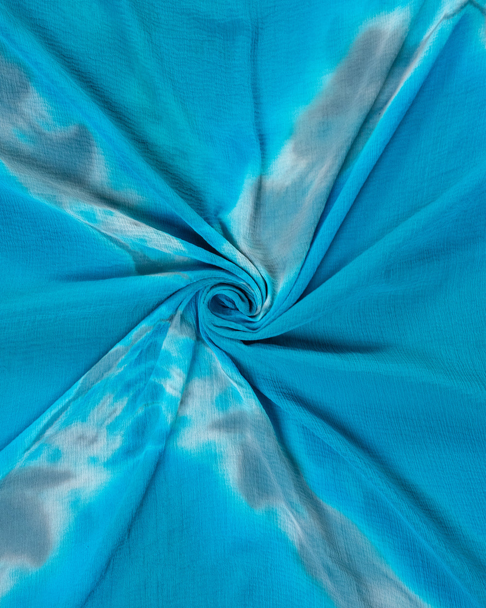Elegant Turquoise Blue &Grey Embroidered Chudi Material