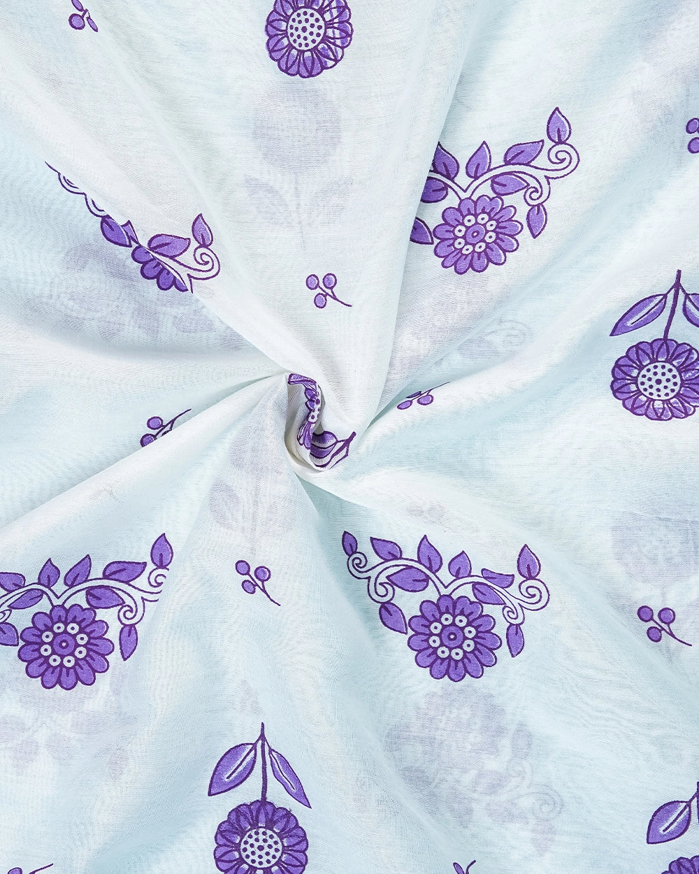 Elegant  levander & Purple Floral Printed Chudi Material