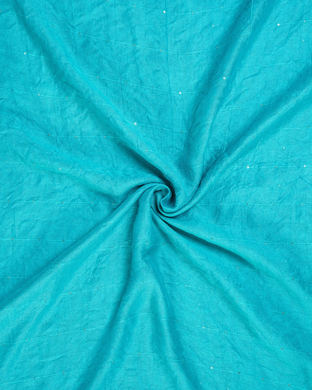 Elegant Turquoise Blue &Navy Blue Floral Chudi Material